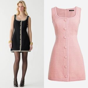 NWT J CREW Sophia sleeveless dress in PINK tweed
